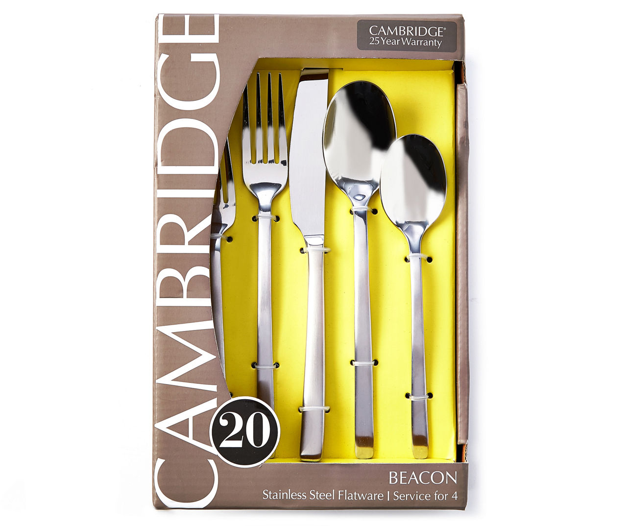 Cambridge Beacon 20-Piece Flatware Set, Service for 4 & Reviews