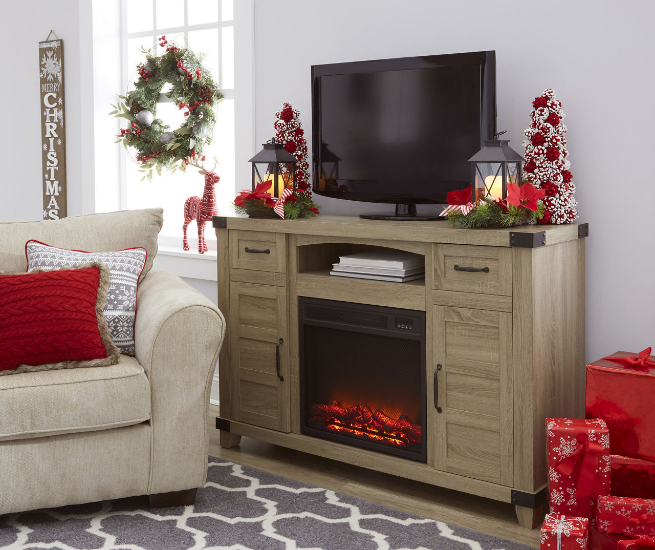 Fireplace consoles deals at big lots