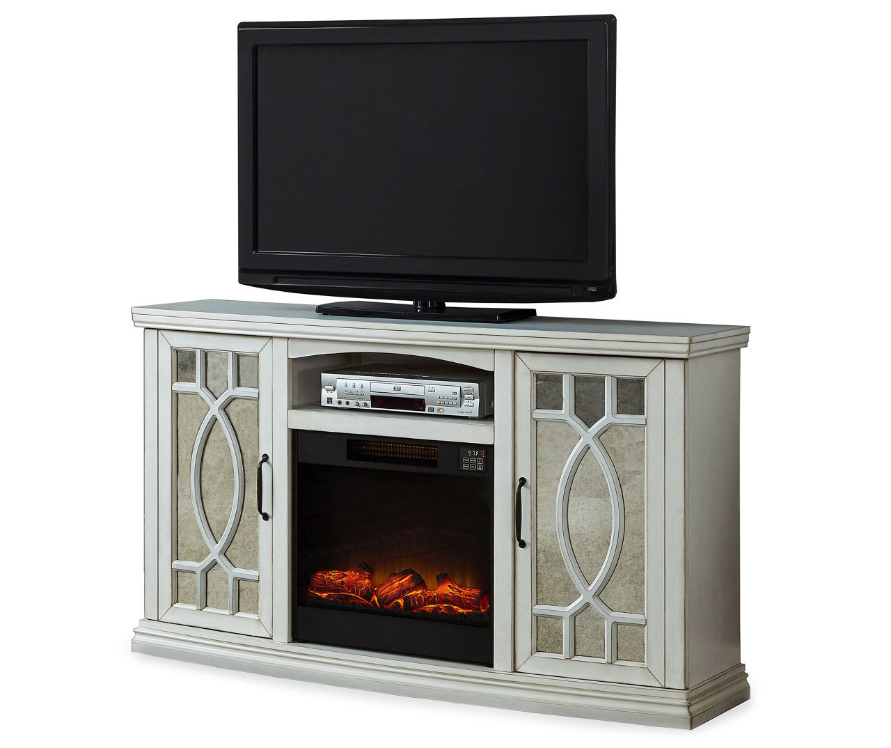 Big lots white fireplace deals tv stand