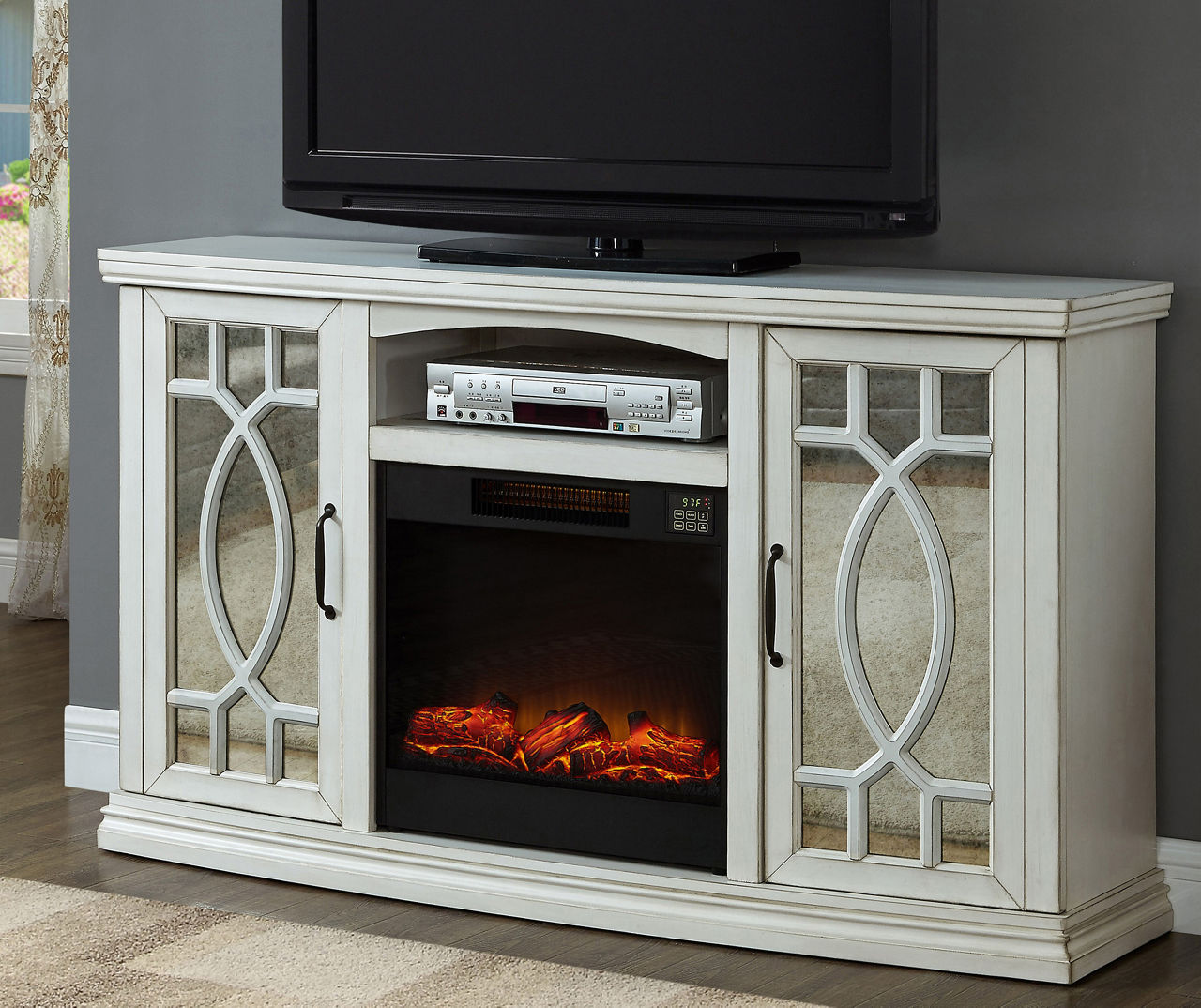 Corner fireplace tv stand big deals lots