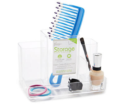 Storage Made Simple Countertop Hair Care Center Organizer, Clear