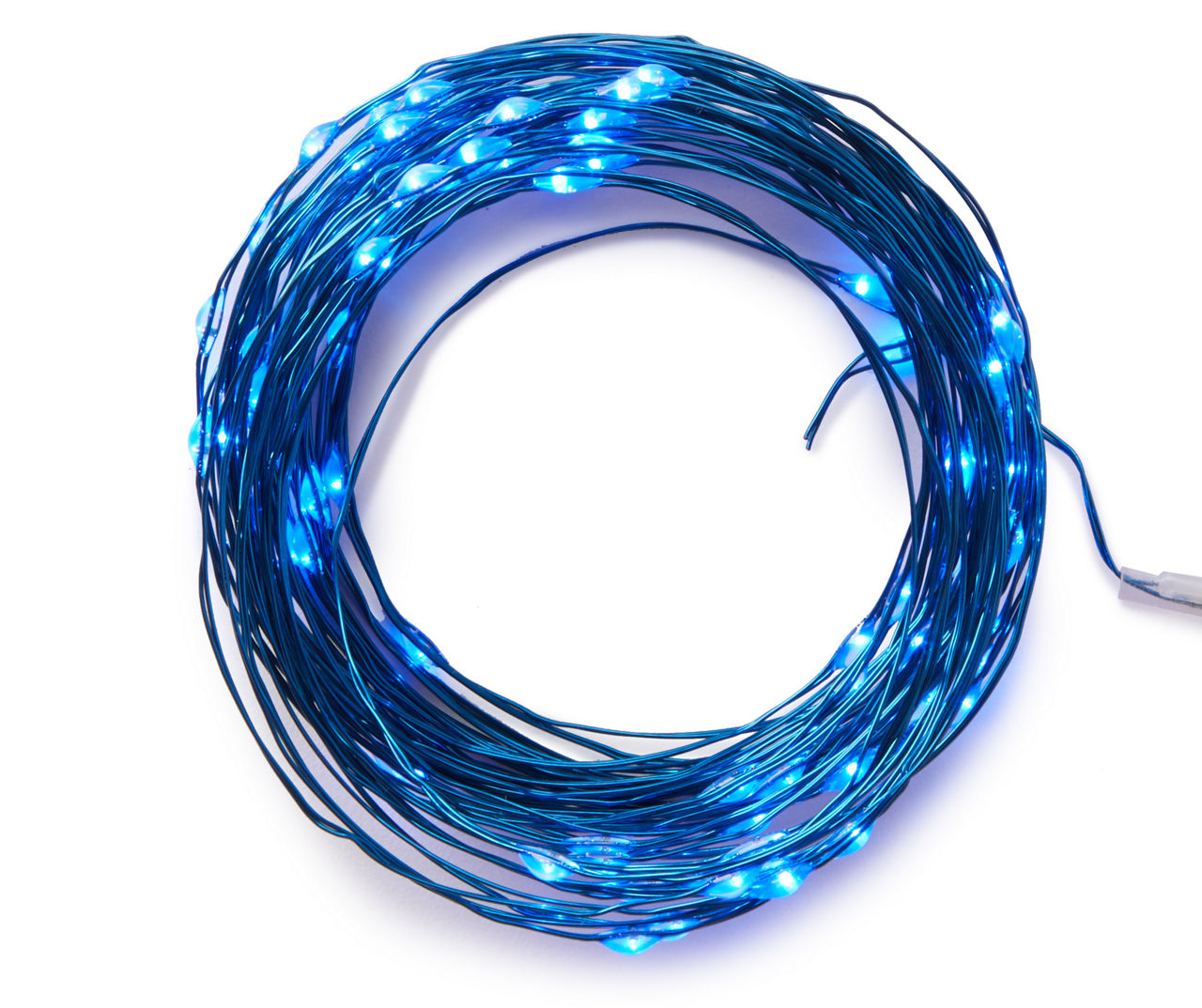 Battery Powered Fairy Lights - 32ft Cord - Silver Wire