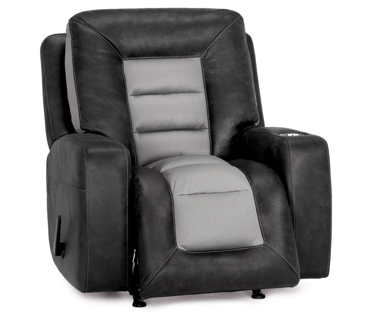 Gray recliner big deals lots