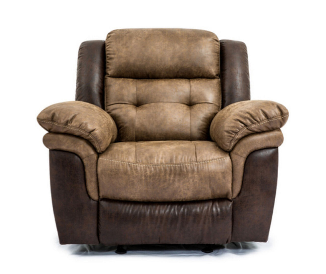 Mesa Brown Faux Leather Glider Recliner