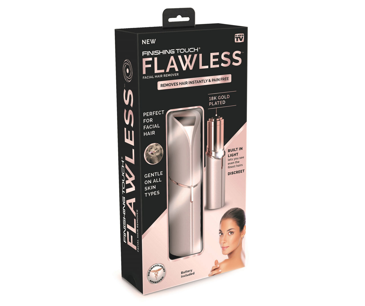 As Seen On TV Finishing Touch Flawless Blush Facial Hair Remover | Big Lots