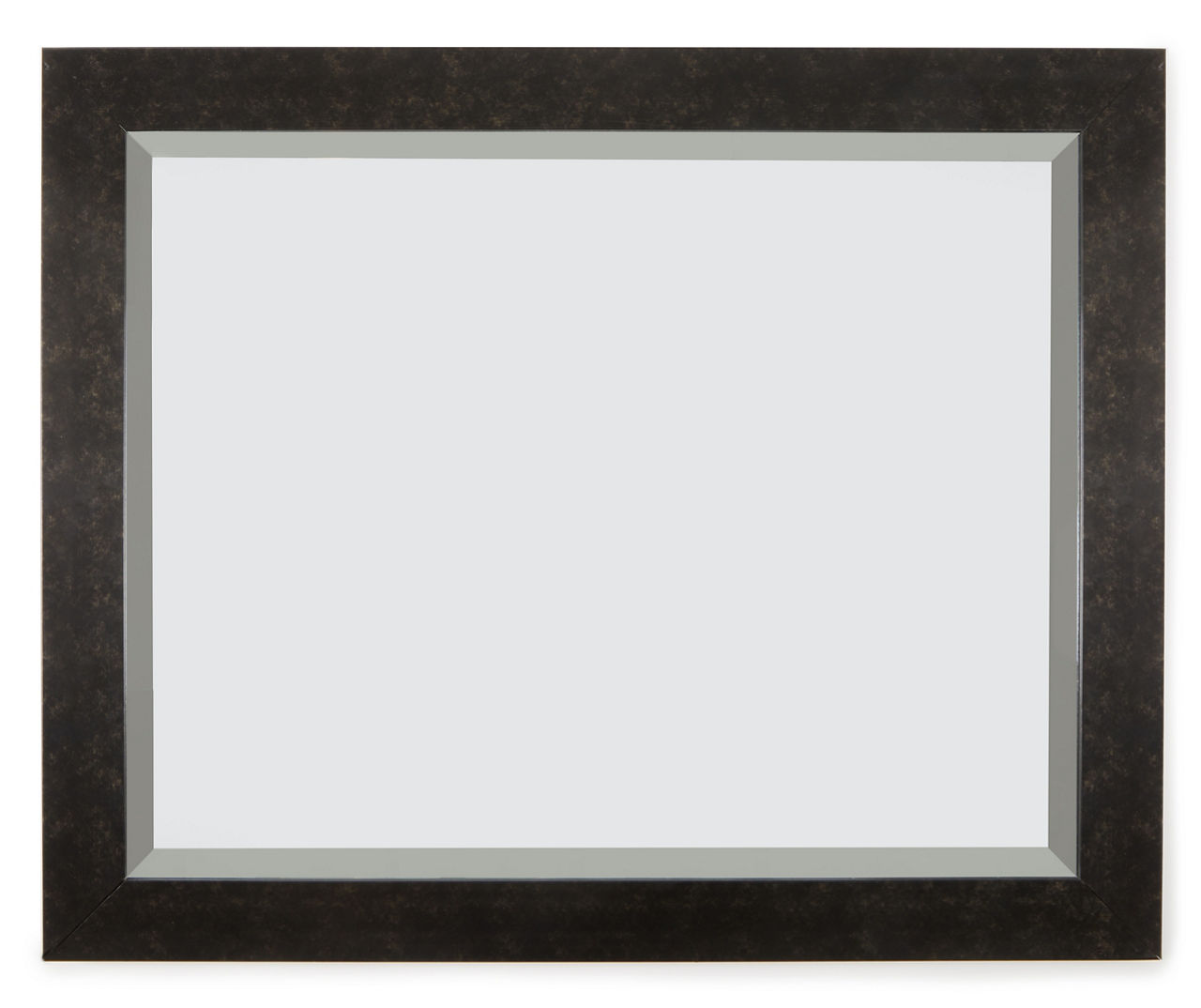 Black Distressed Beveled Mirror, (26