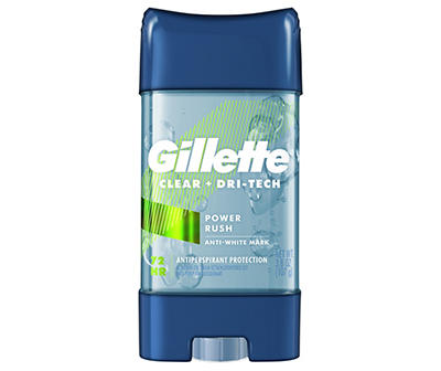Gillette Antiperspirant and Deodorant for Men, Clear Gel, Power Rush, 3.8oz