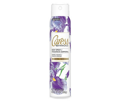 Caress Botanicals Sweet Violet Body Spray for Women 3.1 oz