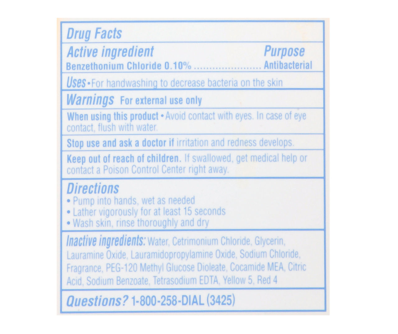 Dial liquid soap discount ingredients