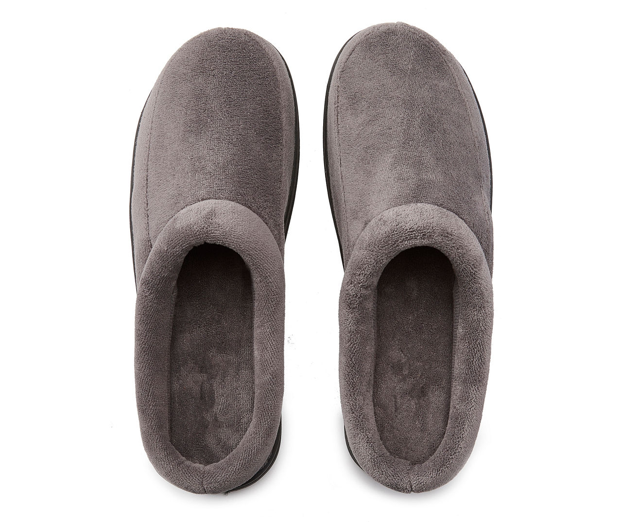 Men s Slate Terry Clog Slippers Big Lots