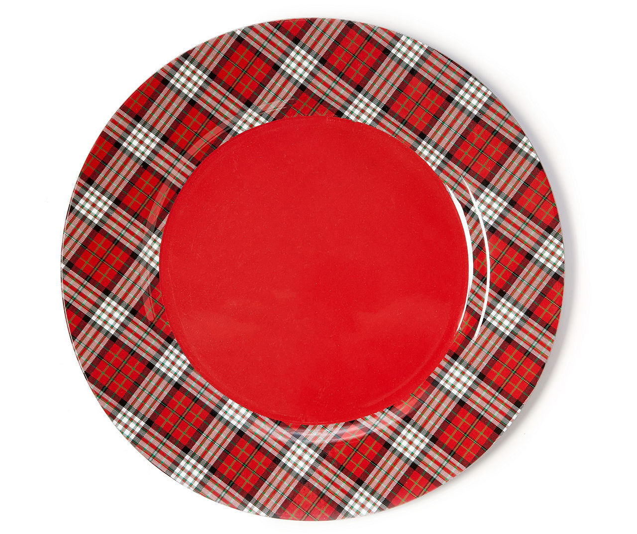 Tartan plaid cheap chargers