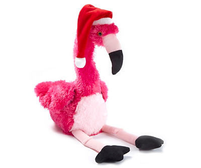 14" Dancing Santa Hat Flamingo Animated Plush