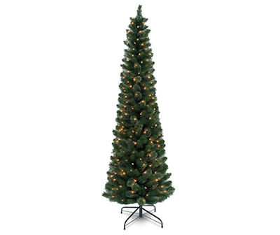7.5' Telluride Cashmere Pencil Pre-Lit Artificial Christmas Tree with Clear Lights