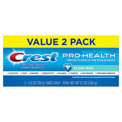 Crest Pro-Health Clean Mint Toothpaste (4.6oz) Twin Pack