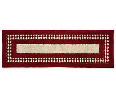 Living Colors Red Double Border Accent Rugs