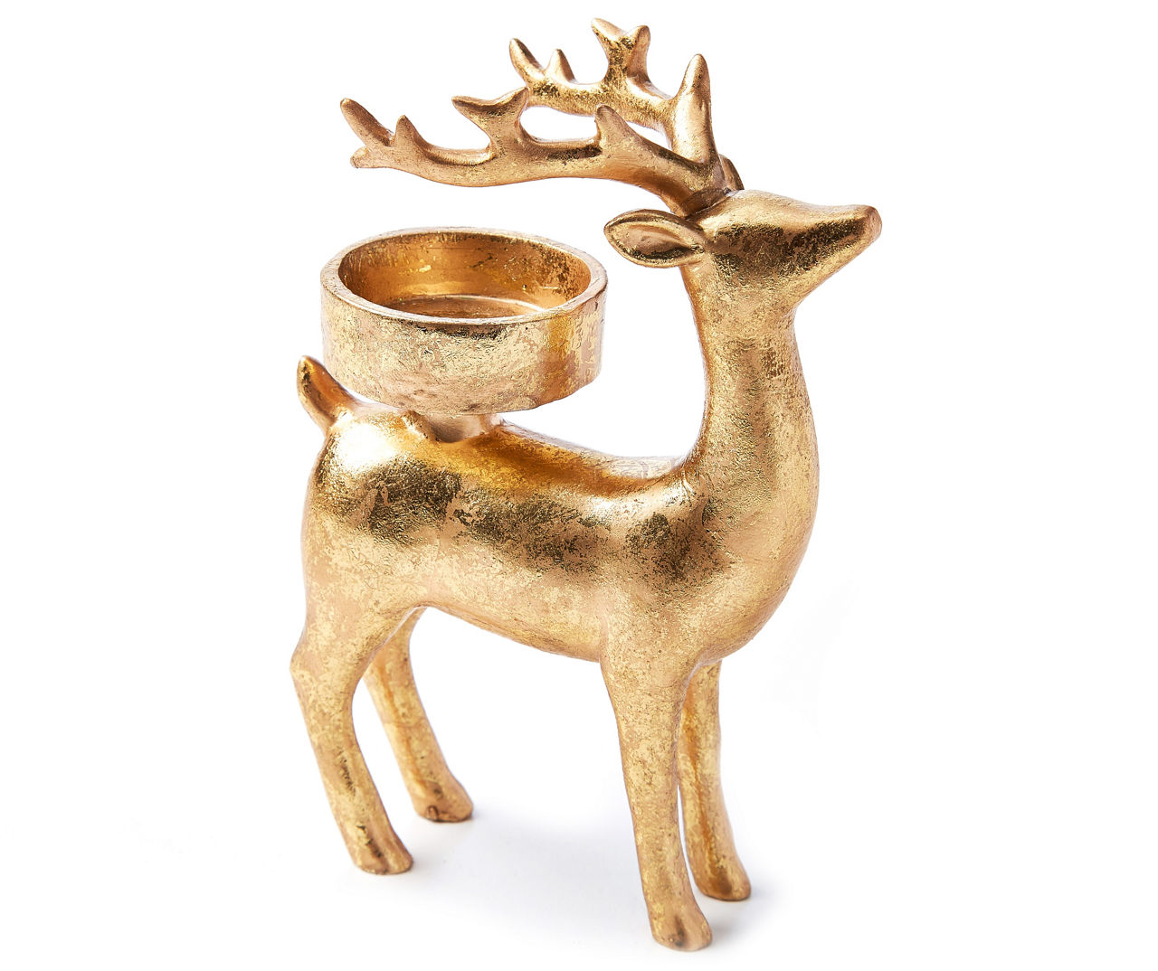 Gold Standing Deer Tealight Candle Holder Big Lots