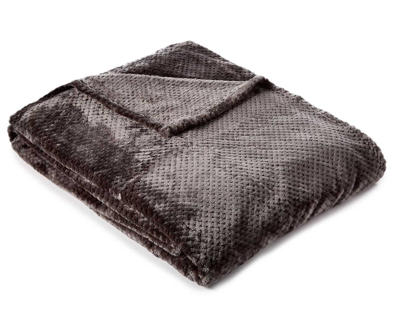 Aprima Aprima Charcoal Gray Velvet Blankets Big Lots