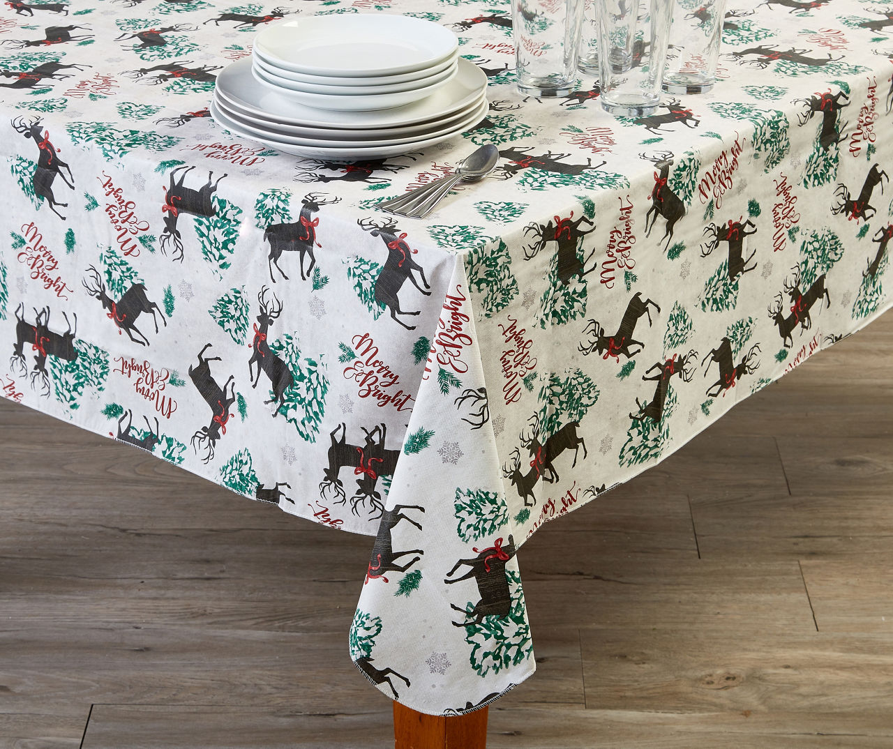 Deer & Trees PEVA Tablecloths Big Lots