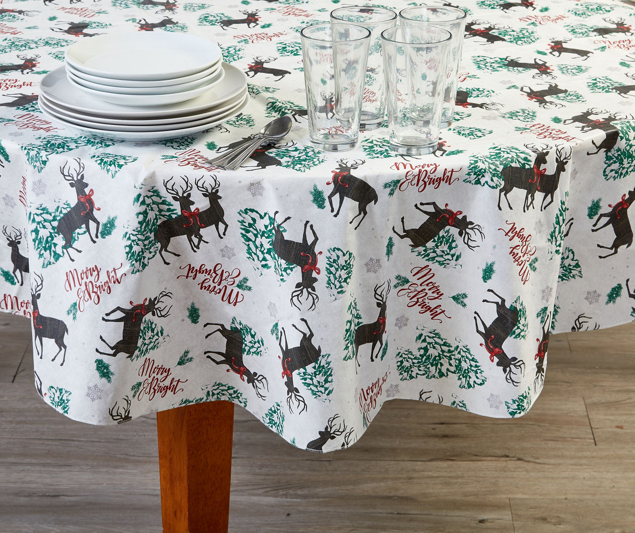 Deer & Trees PEVA Tablecloths Big Lots