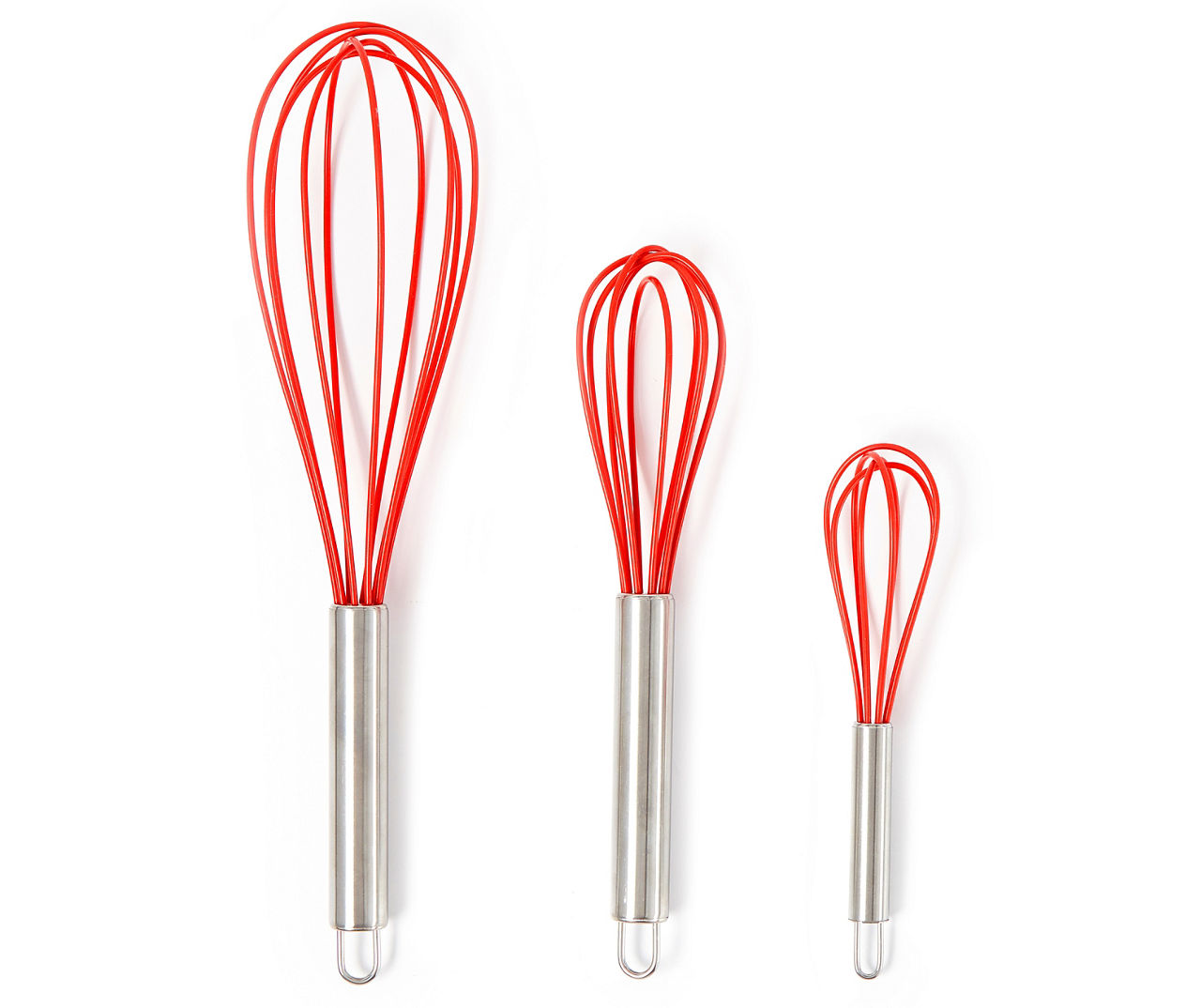 3 Pack Stainless Steel Whisks Wire Whisk Set Kitchen wisks for Cooking,  Blending, Whisking, Beating, Stirring