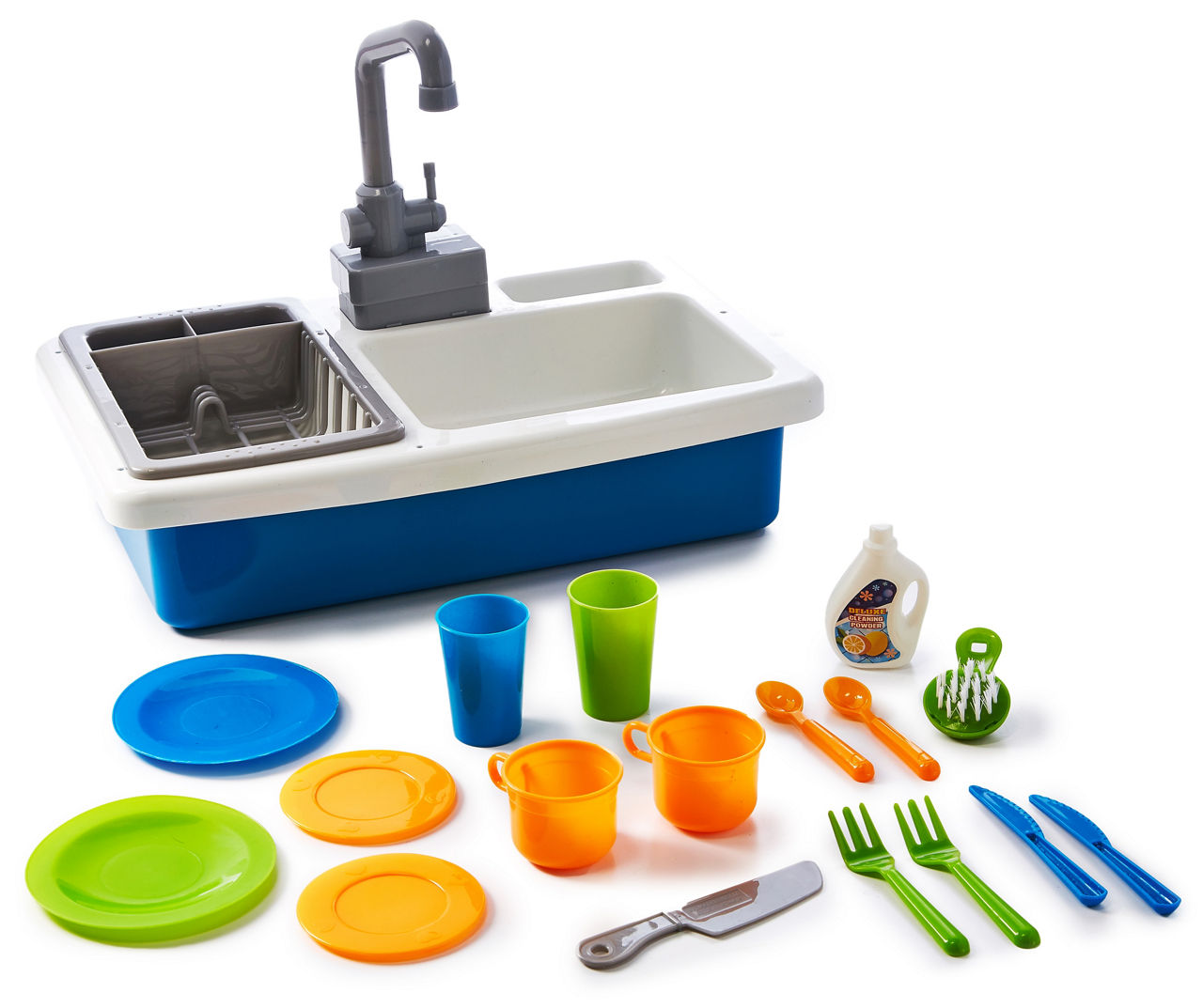 Play Zone Kitchen Sink 18-Piece Play Set