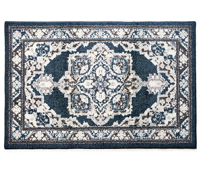 Living Colors Navy Blue Elegance Accent Rugs