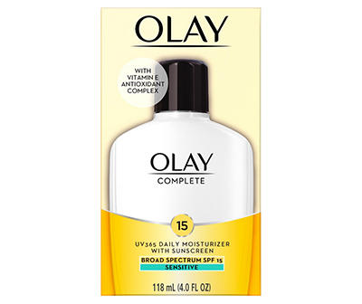 Olay Complete Lotion Moisturizer with SPF 15 Sensitive, 4.0 oz