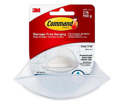 Command Frosted Hanging Soap Dish