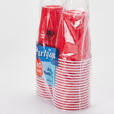Red 18 Oz. Plastic Party Cups, 40-Count