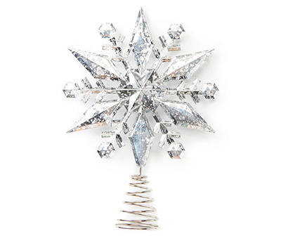 Silver Snowflake Tree Topper