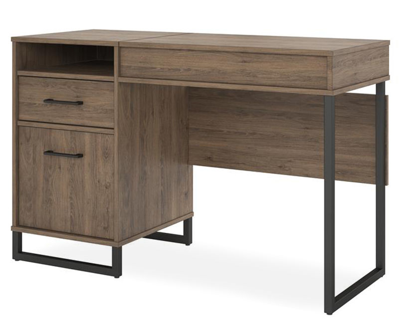 Home Candon Desk Distressed Brown Oak