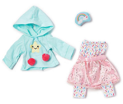 Style Girls Dreamers Star Hoodie & Confetti Leggings Doll Outfit