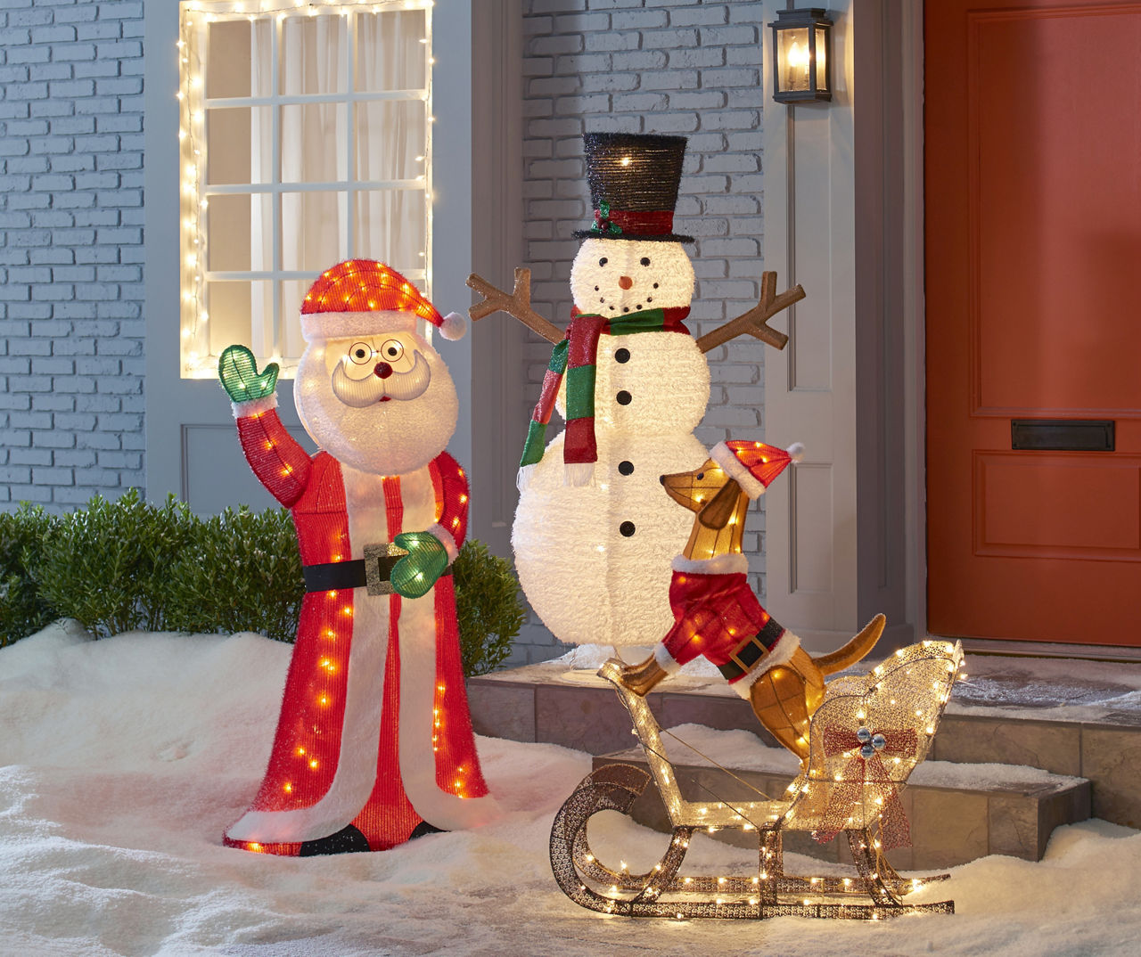 Winter Wonder Lane Light-Up Pop-Up Snowman, (5') | Big Lots