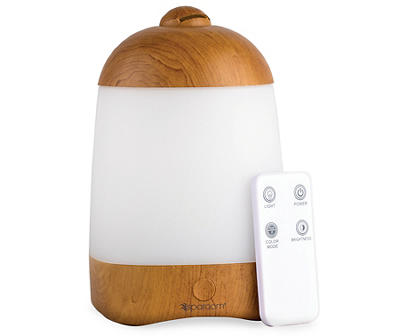 SpaMist Woodgrain Oil Diffuser with Remote