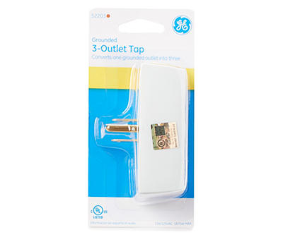 White 3-Outlet Indoor Wall Tap