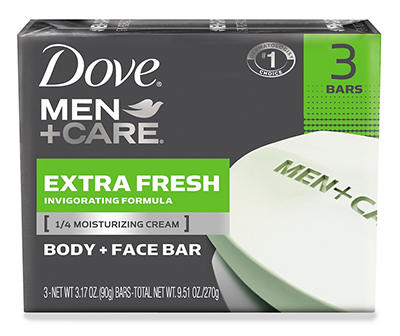 Men+Care Extra Fresh Bar, 3-Pack