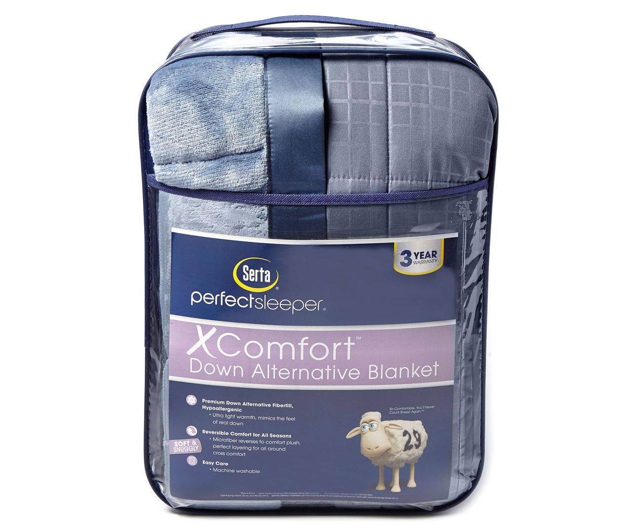 Serta Serta Blue DownAlternative Blankets Big Lots