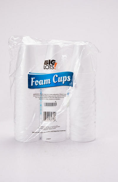 White Foam 8 Oz. Cups, 51-Count