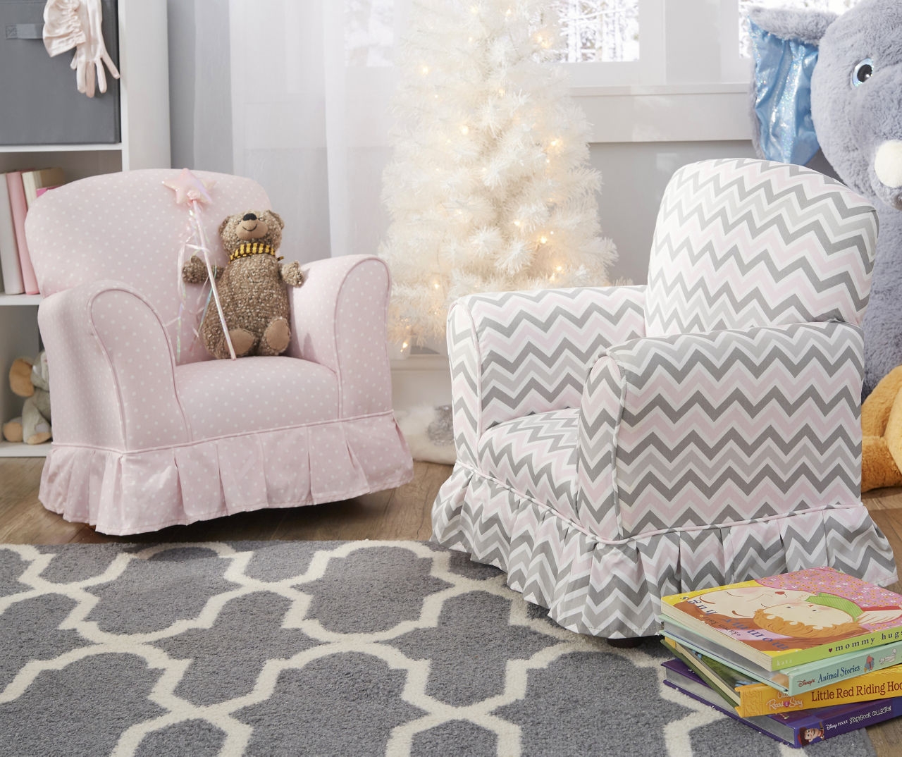 Grey and pink armchair hot sale