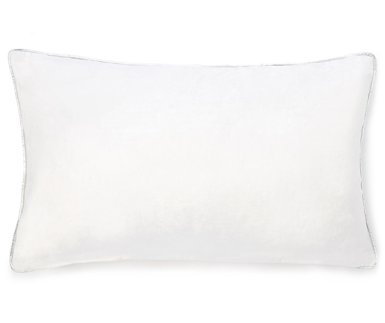 Beaded Snowflake Velvet Lumbar Throw Pillow