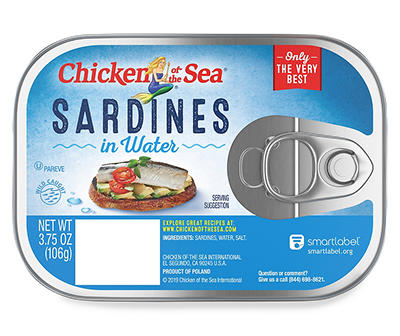 Chicken of the Sea Sardines in Water 3.75 ounces