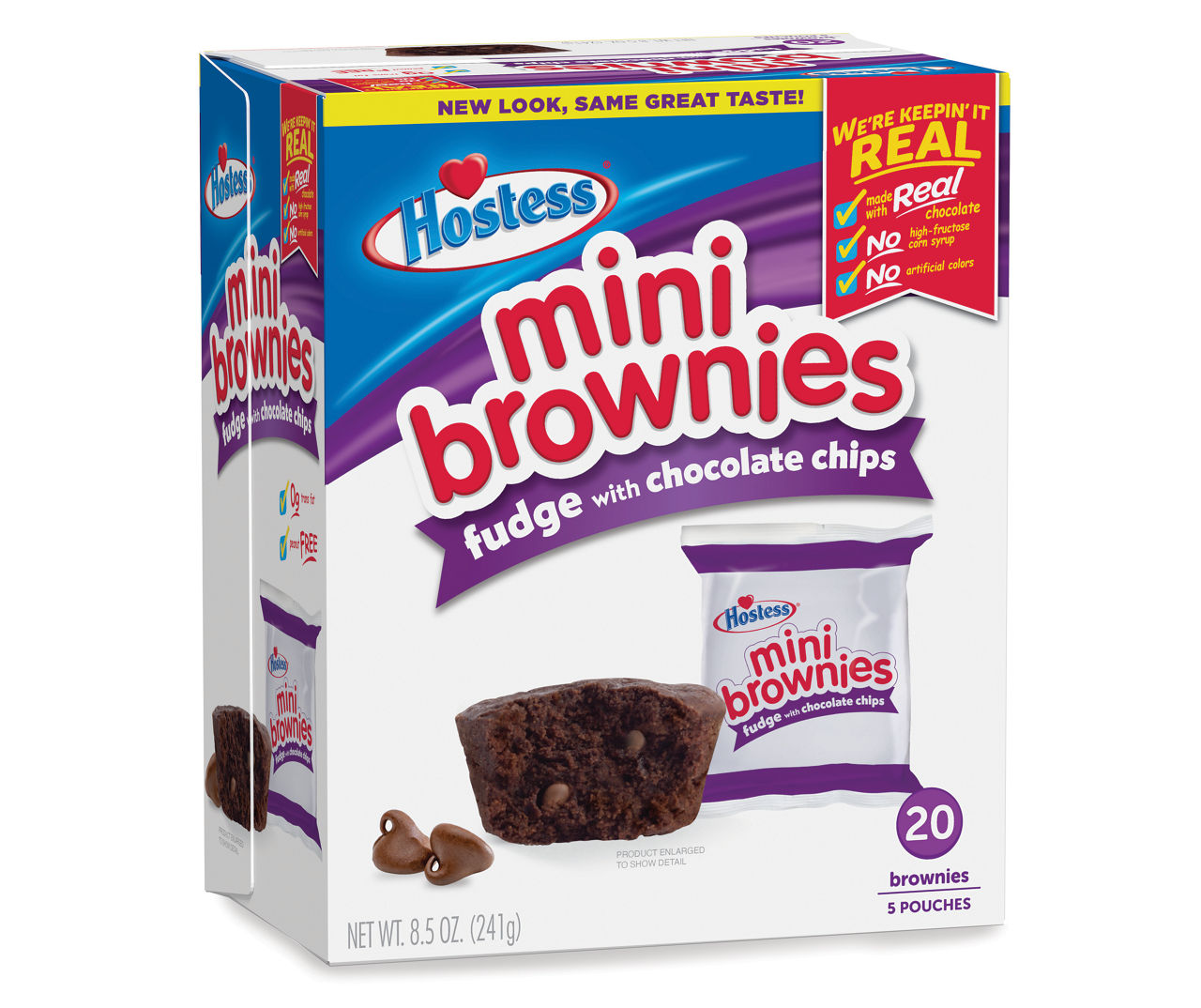 Hostess Chocolate Chip Fudge Mini Brownies, 5-Pack | Big Lots