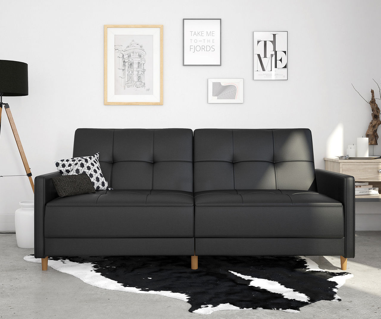 Ameriwood Ameriwood Avianna Faux Leather Coil Futon Big Lots