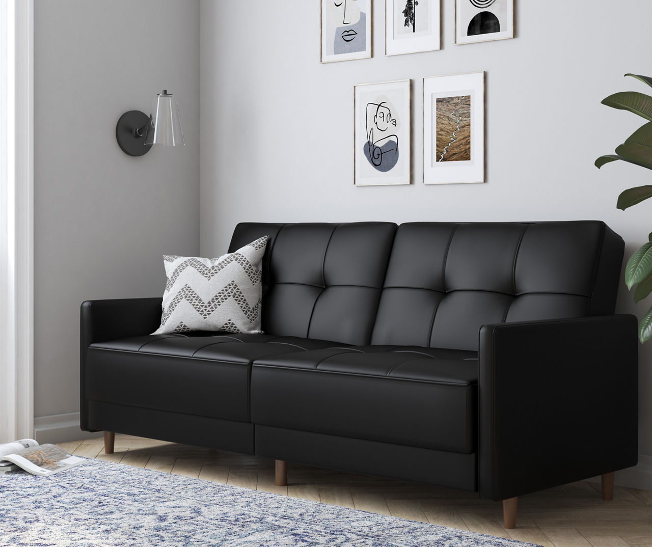 Big lots black deals sofa