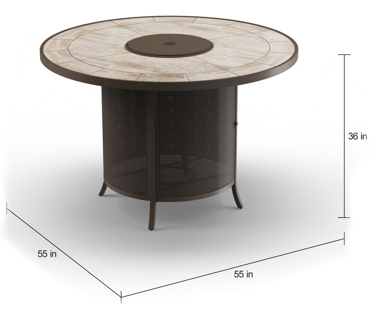 Grandview fire pit high dining table new arrivals