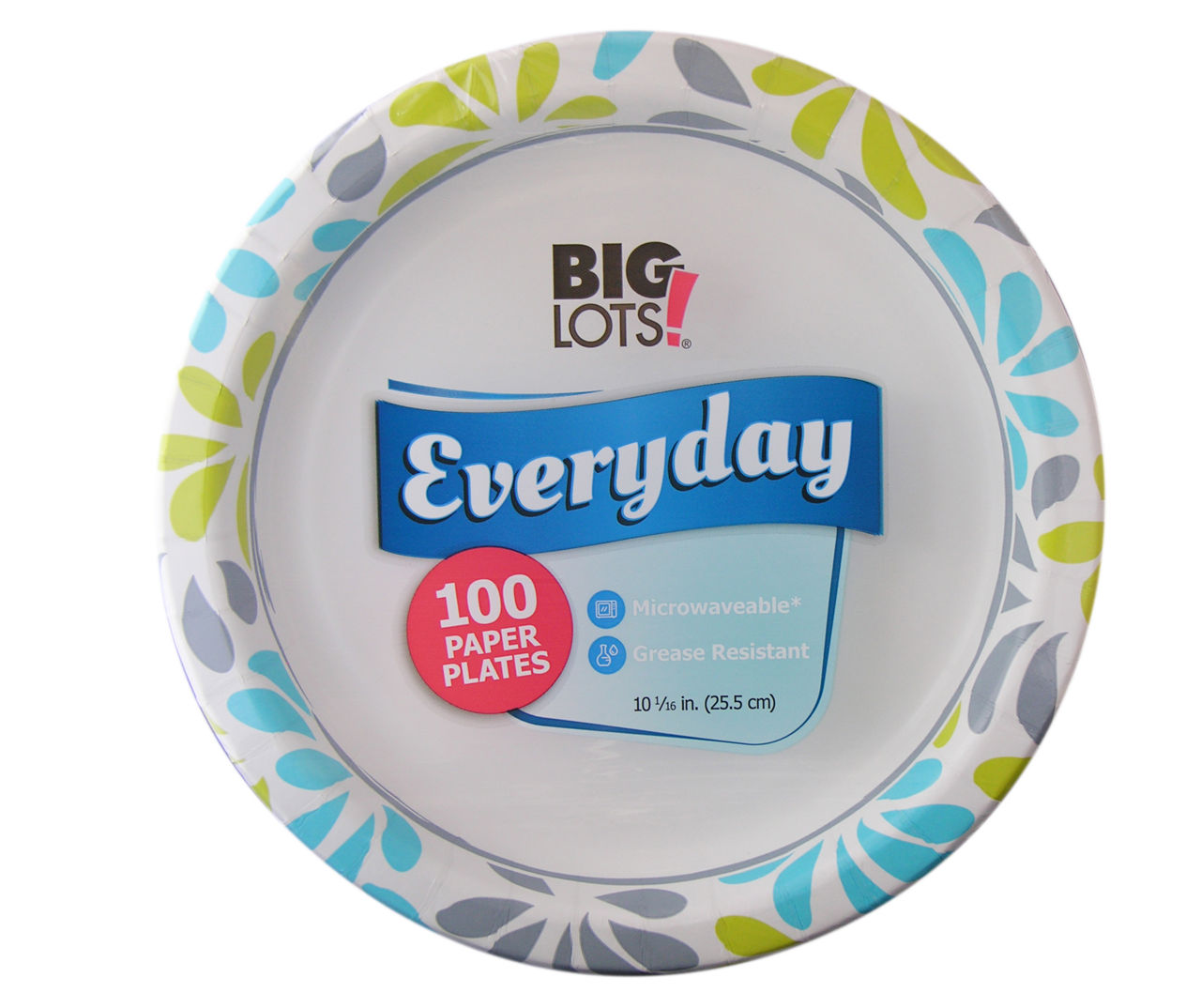 Big Lots 8 7/8 Foam Plates, 100-Count