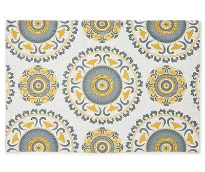 Yellow & Gray Medallion Placemat