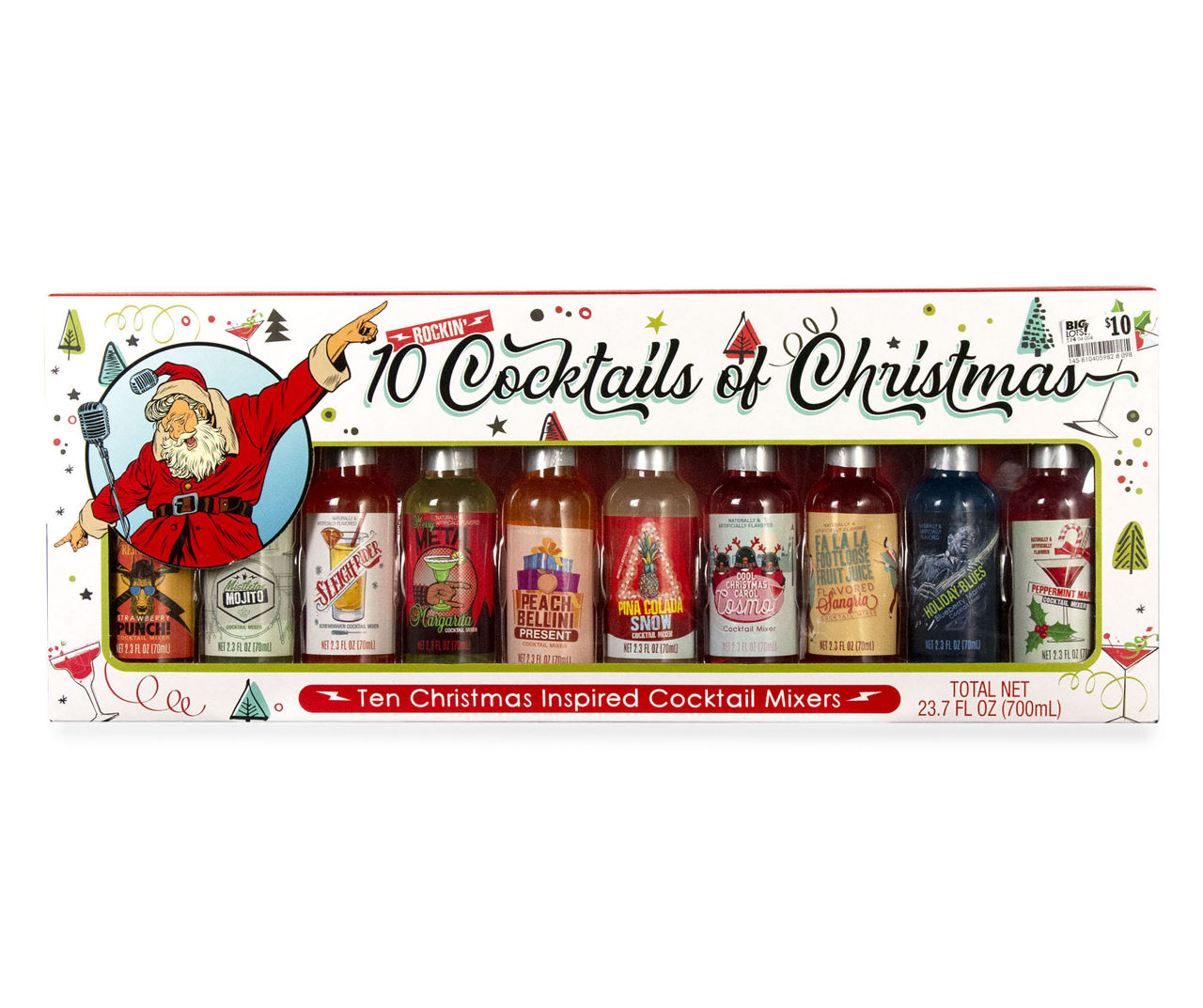 Jolly Time Rockin' Cocktails Of Christmas 10-Piece Drink Mix Gift Set ...