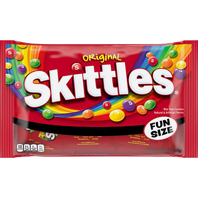 SKITTLES Original Fun Size Candy Bag, 10.72 ounce