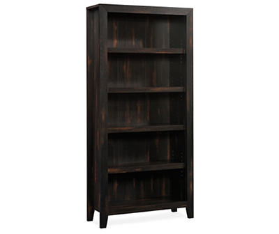 Dakota Char 5-Shelf Pine Bookcase